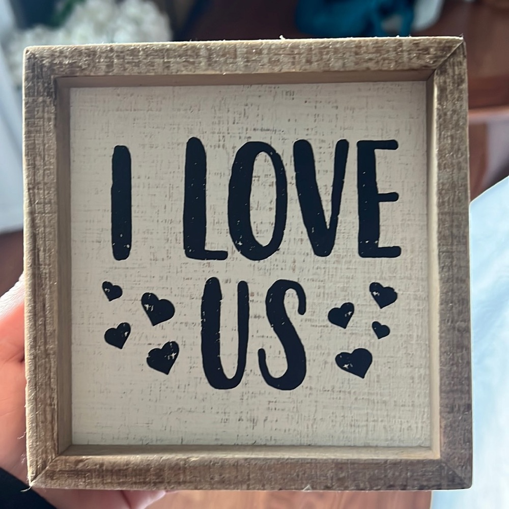 4X4 home decor sign